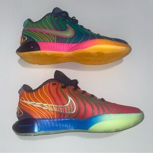 NEW Nike Lebron 21 XXI “What The” Multicolor Pink Blue HF5353-400 Size 10